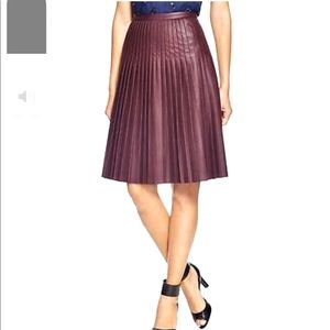 Rebecca Taylor Vegan Leather Skirt